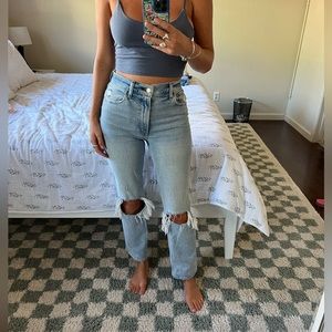 Abercrombie and Fitch the 90s straight ultra high rise